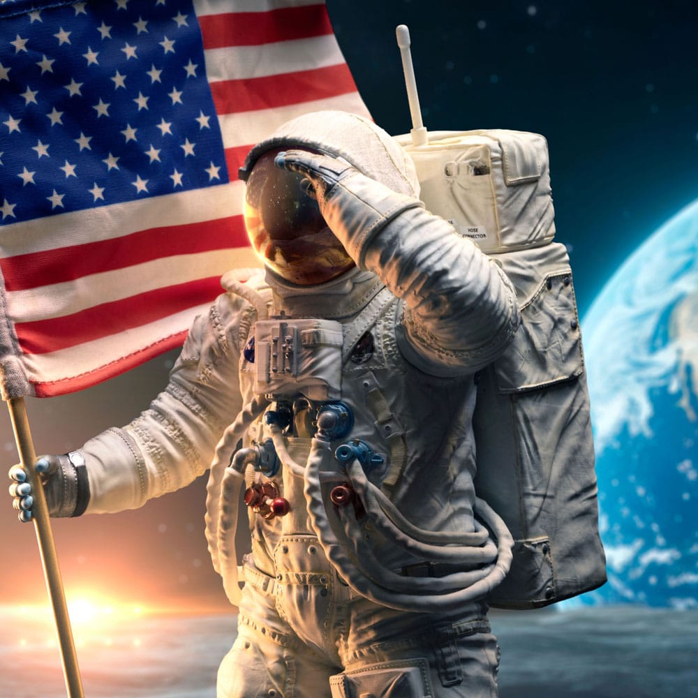 NASA Art Scale Statue 1/10 Apollo 11 Astronaut 23 cm - MangaShop.ro