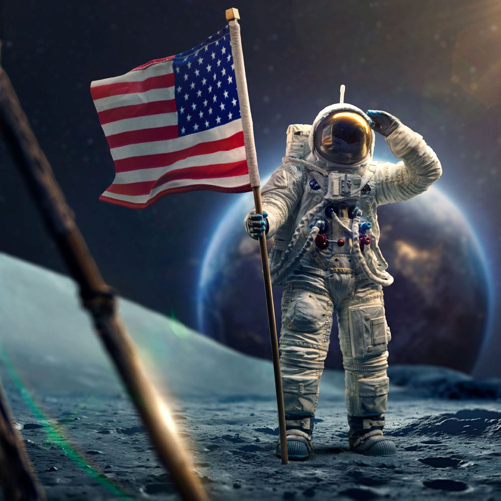 NASA Art Scale Statue 1/10 Apollo 11 Astronaut 23 cm - MangaShop.ro