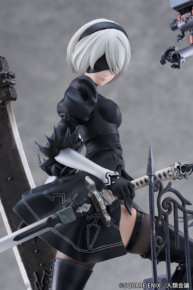 NieR:Automata Ver1.1a PVC Statue 1/7 YoRHa No. 2 Type B Search 31 cm - MangaShop.ro