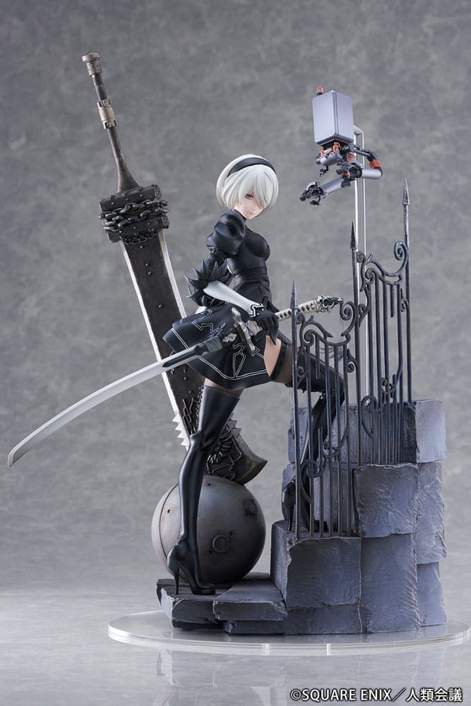 NieR:Automata Ver1.1a PVC Statue 1/7 YoRHa No. 2 Type B Search 31 cm - MangaShop.ro
