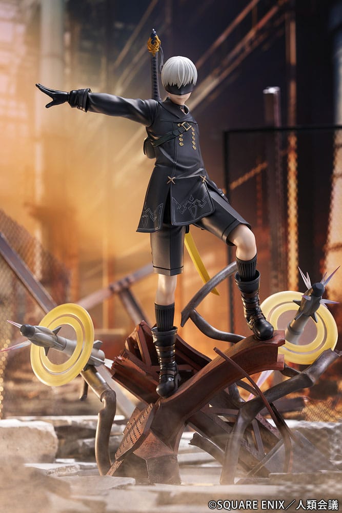 NieR:Automata Ver1.1a PVC Statue 1/7 YoRHa No. 9 Type S Covering Fire 31 cm - MangaShop.ro