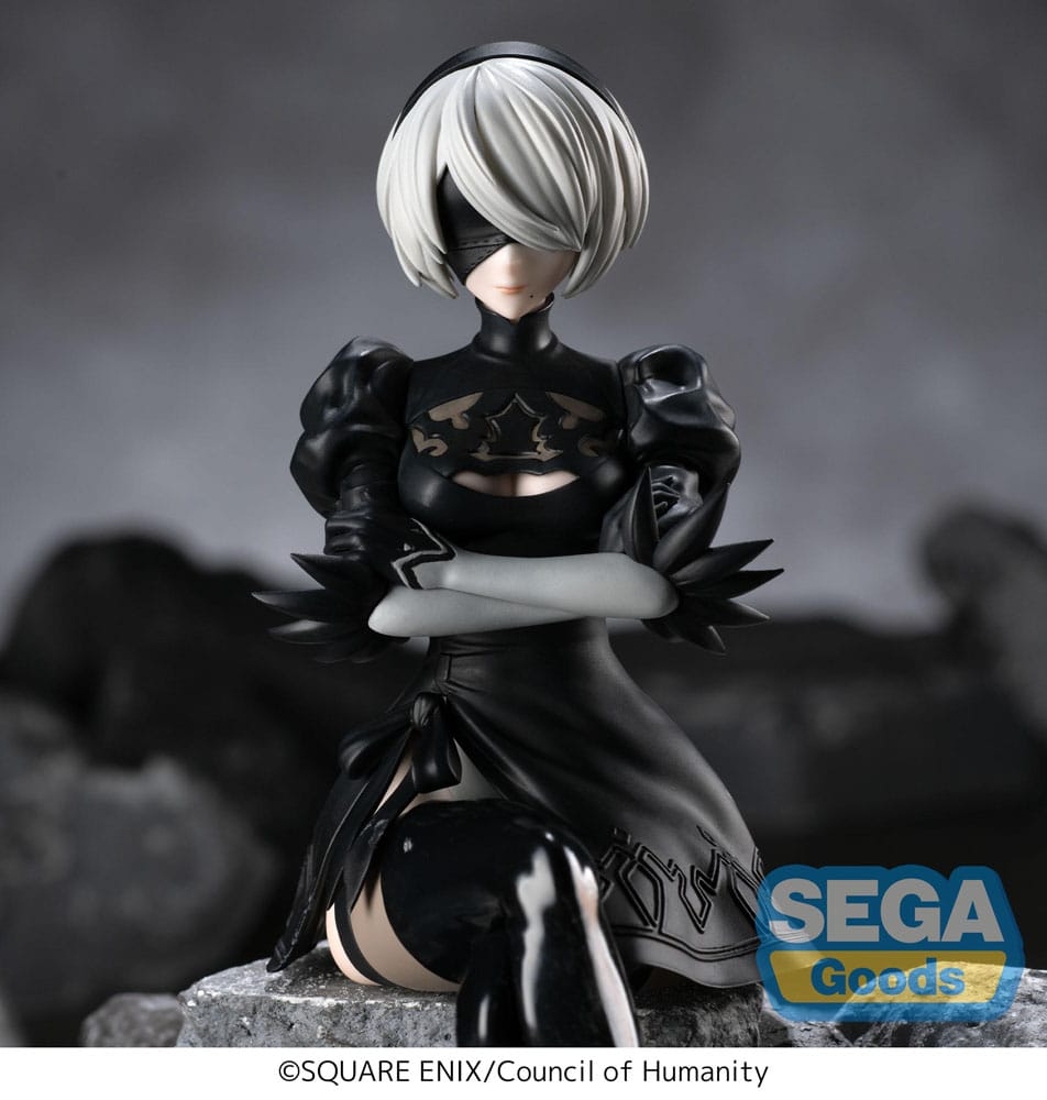 NieR:Automata Ver1.1a PM Perching PVC Statue 2B 13 cm - MangaShop.ro