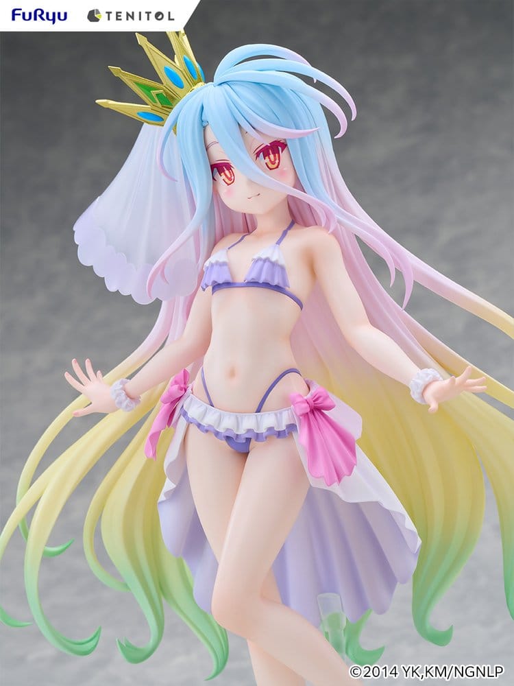 No Game No Life Tenitol Tall PVC Figure Shiro swimwear dress Ver. 29 cm - MangaShop.ro