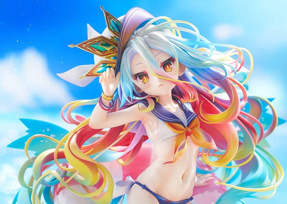 No Game No Life Statue 1/7 Shiro: Sailor-Style Swimsuit Ver. 24 cm - MangaShop.ro