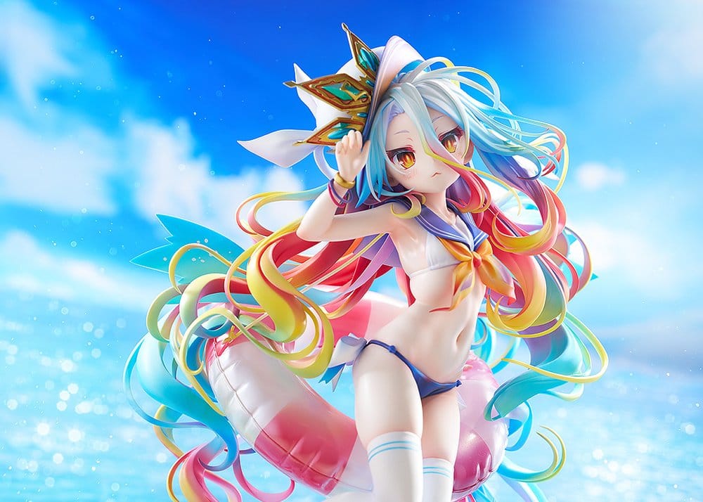 No Game No Life Statue 1/7 Shiro: Sailor-Style Swimsuit Ver. 24 cm - MangaShop.ro