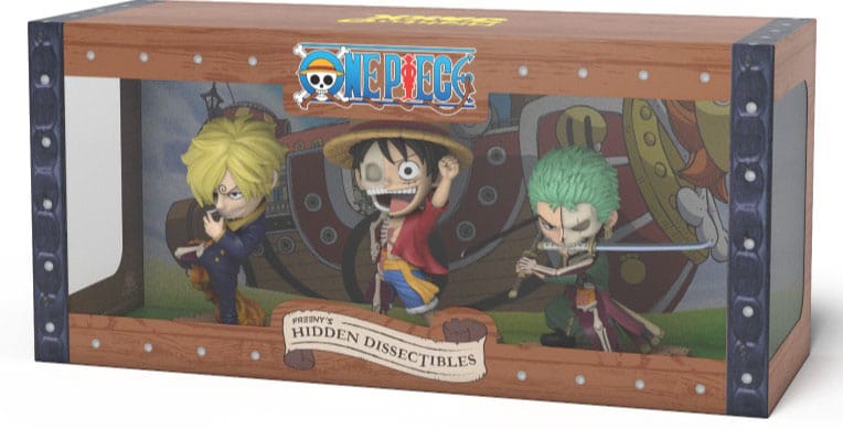 One Piece Freeny's Hidden Dissectables Vinyl Figure Luffy, Zoro and Sanji 10 cm - MangaShop.ro