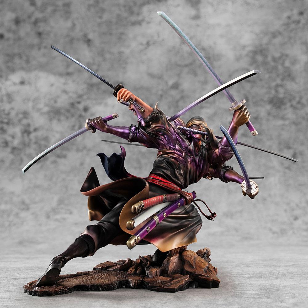 One Piece Excellent Model P.O.P PVC Statue SA-Maximum Roronoa Zoro Ver. Demon Spirit Kyuutouryuu Asura 17 cm - MangaShop.ro