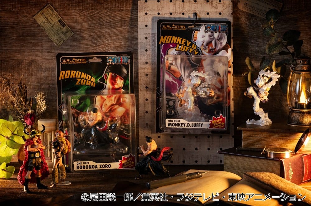 One Piece Wallstar PVC Figures 2-Pack Monkey D. Luffy Gear Fifth & Roronoa Zoro (with gift) 10 cm - MangaShop.ro