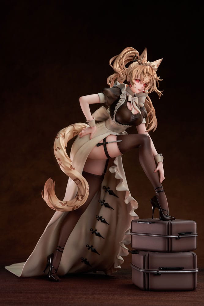 Original Character PVC Statue 1/7 Battle Maid Different Species Leopard Cat Maria 24 cm - MangaShop.ro