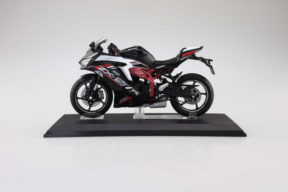 Diecast Bike Series Statue 1/12 Kawasaki Ninja ZX-25R Metallic Spark Black×Peal Flat Stardust White 16 cm - MangaShop.ro