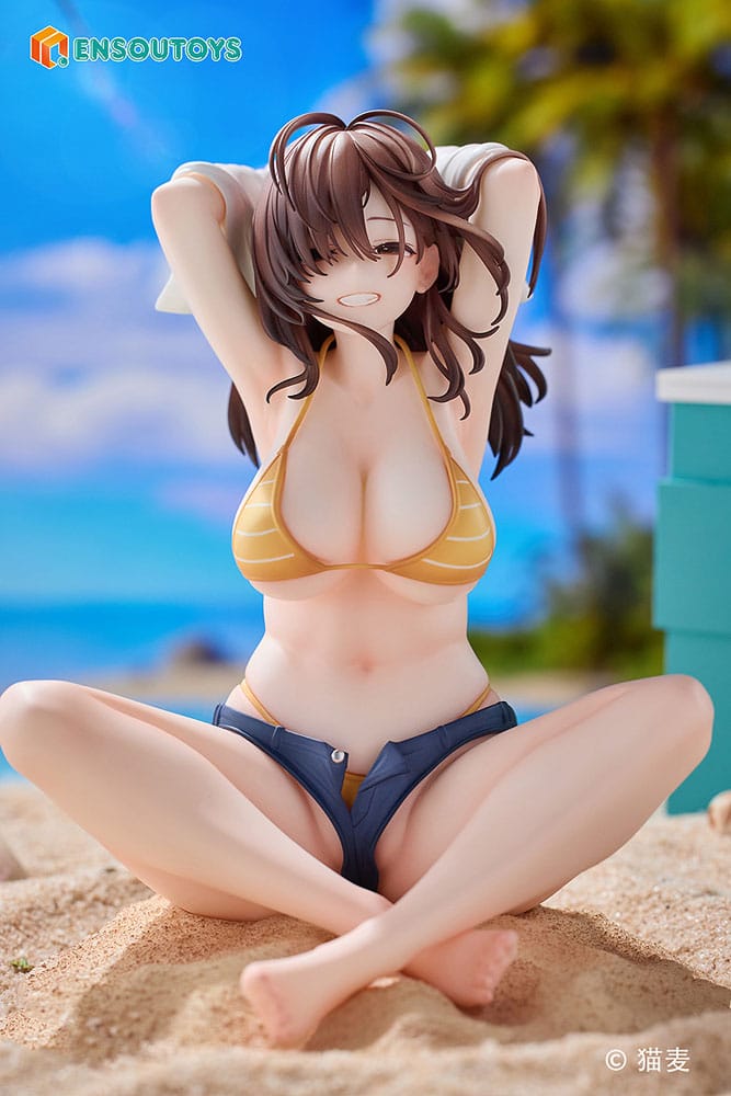 Original Character Statue Danjo no Yujo ga Seiritsu Dekinai Type no Onna Tomodachi 15 cm - MangaShop.ro