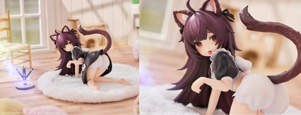 Original Character Statue 1/7 Cat Ear Maid Peng Peng 10 cm - MangaShop.ro