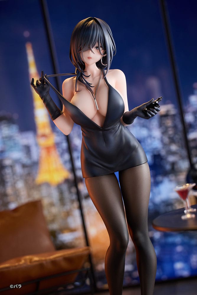 Original Character PVC Statue 1/6 Ishimi Yokoyama Black One-piece Dress Ver. illustration by Bara 28 cm - MangaShop.ro
