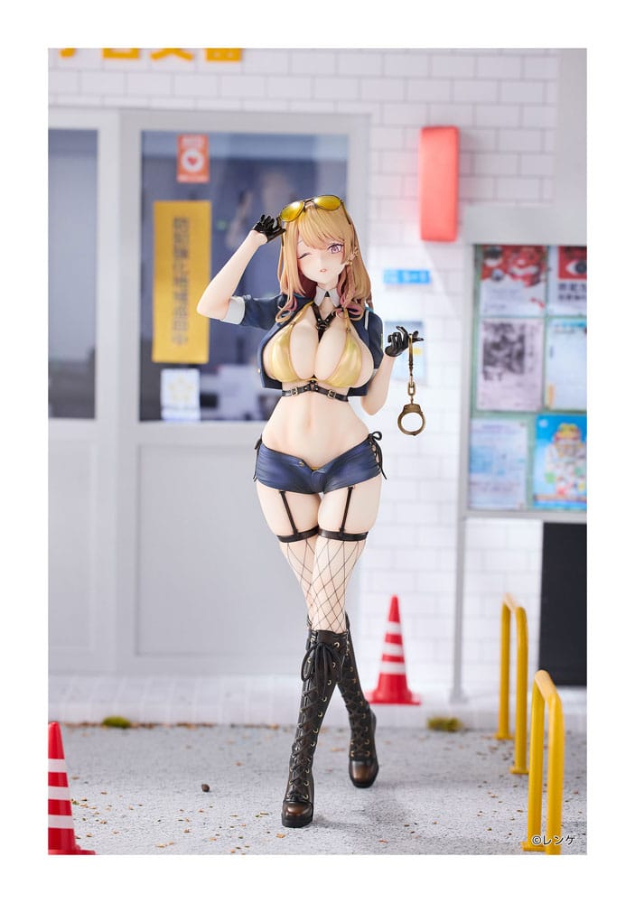 Original Character PVC Statue 1/6 Gal Policewoman Takanashi Arisa Deluxe Edition 27 cm - MangaShop.ro