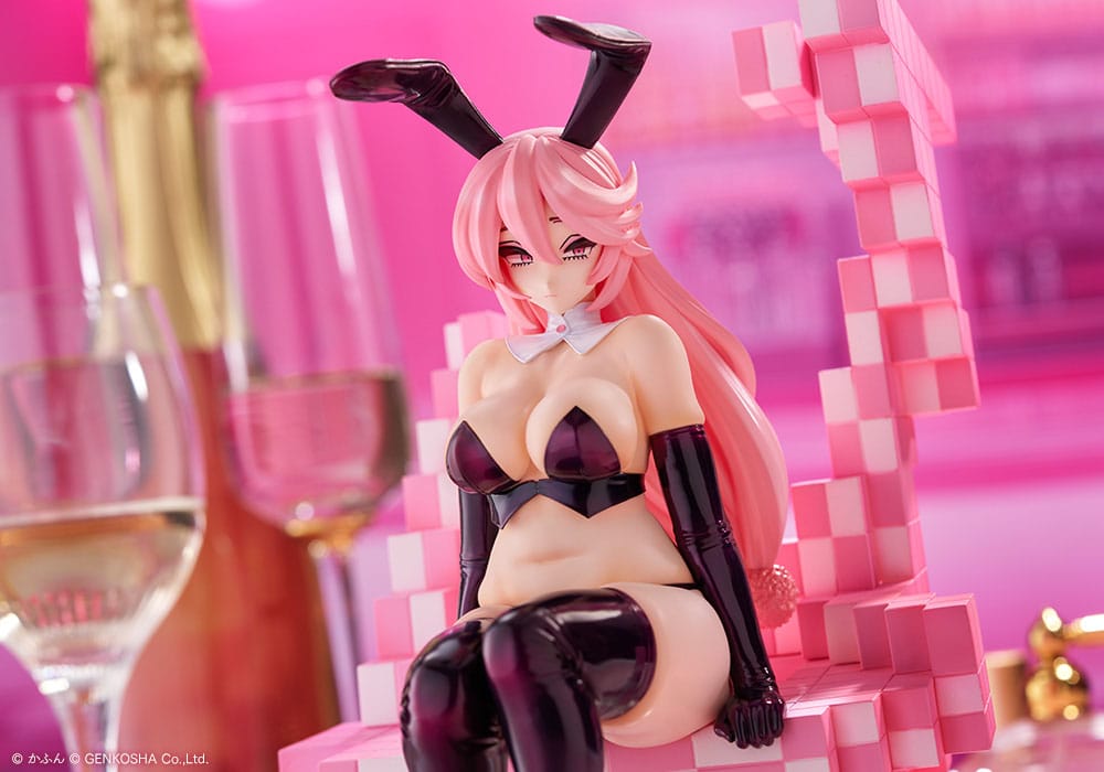 Original Character Trick Bunnies PVC Statue 1/7 Sitting Bunny Illustration by Kafun 24 cm - MangaShop.ro