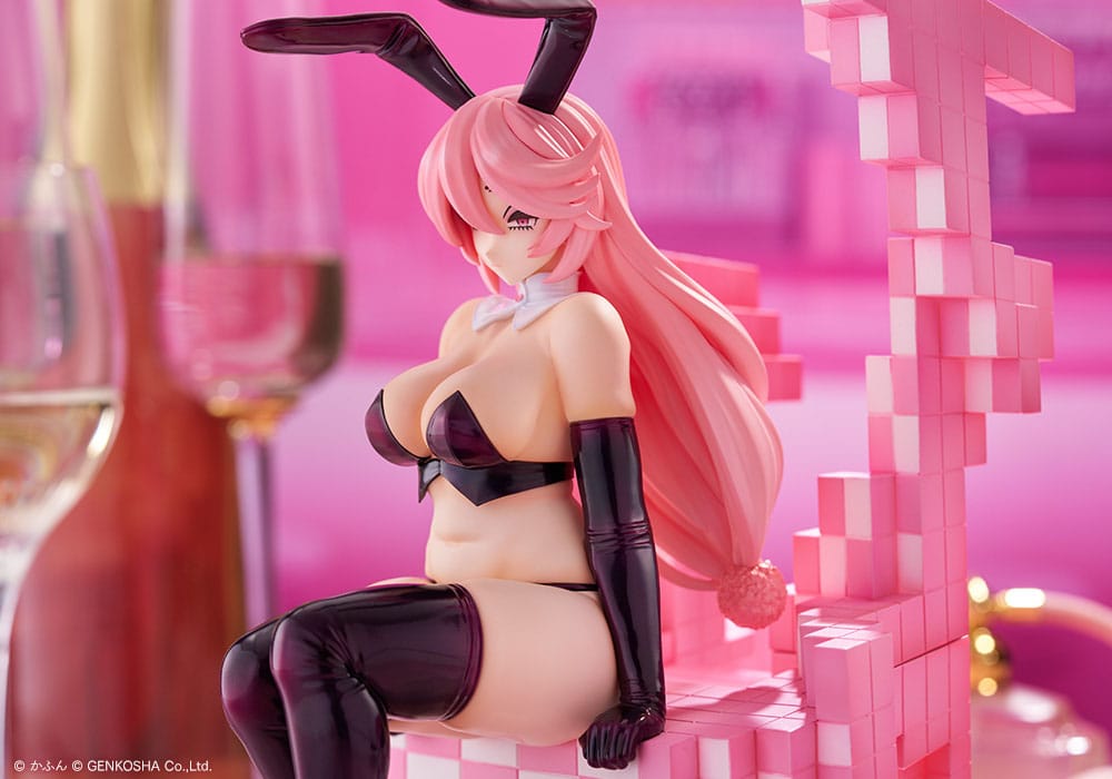 Original Character Trick Bunnies PVC Statue 1/7 Sitting Bunny Illustration by Kafun 24 cm - MangaShop.ro