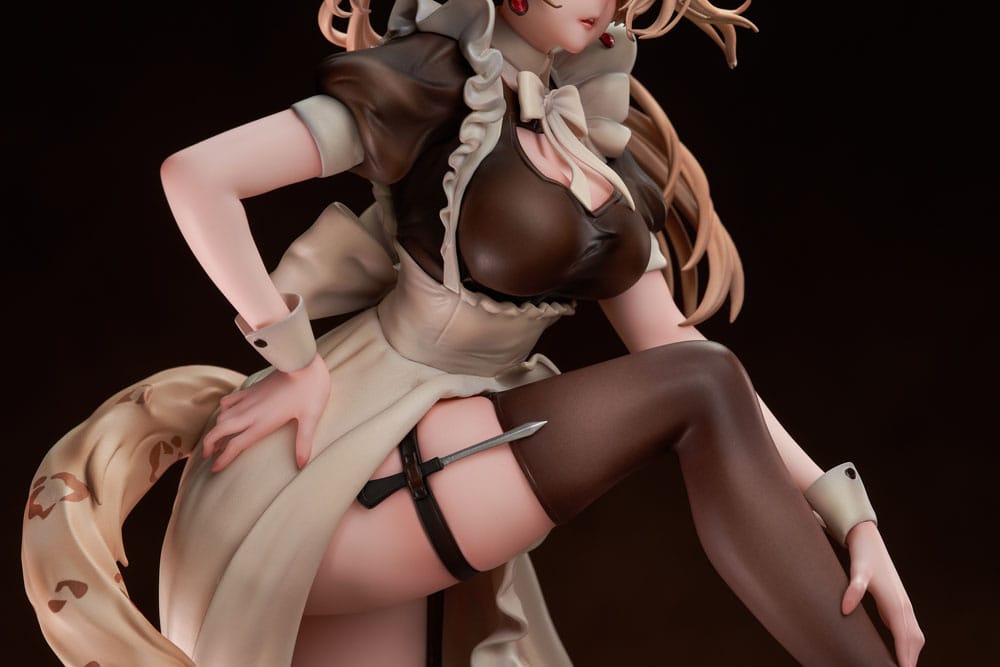 Original Character PVC Statue 1/7 Battle Maid Different Species Leopard Cat Maria Deluxe Edition 24 cm - MangaShop.ro