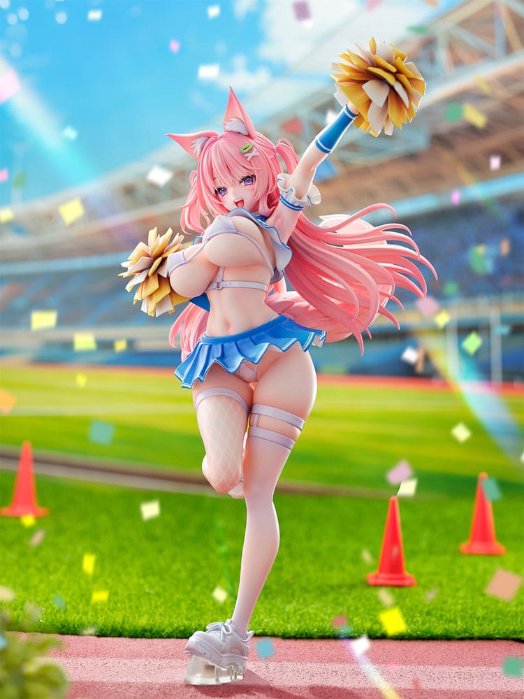 Original Character Statue 1/5 Kemomimi Cheer Girl illustration by Yatanuki Kei 35 cm - MangaShop.ro