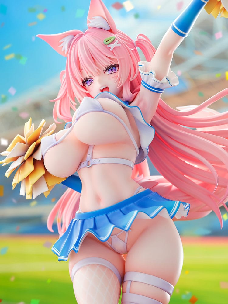 Original Character Statue 1/5 Kemomimi Cheer Girl illustration by Yatanuki Kei 35 cm - MangaShop.ro