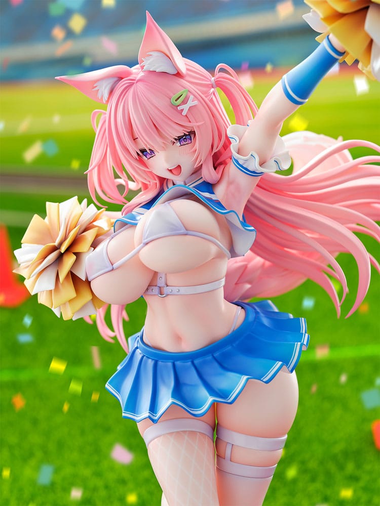 Original Character Statue 1/5 Kemomimi Cheer Girl illustration by Yatanuki Kei 35 cm - MangaShop.ro