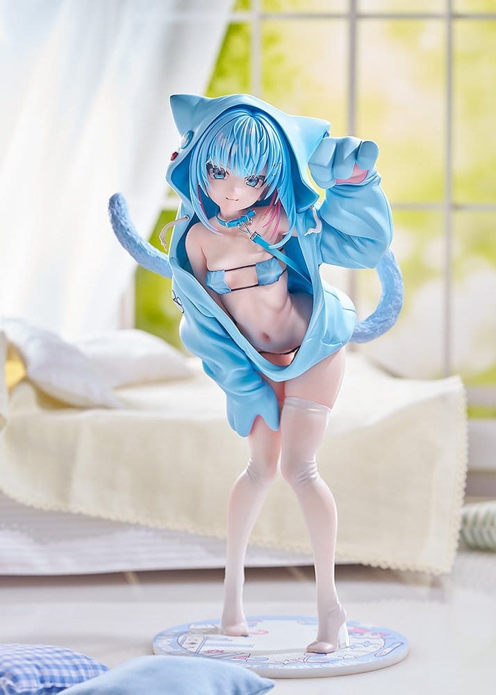 Virtual illustrator Kanzarin PVC Figure 1/6 kanzarin-chan: Cat-Eared Hoodie Ver. 26 cm - MangaShop.ro