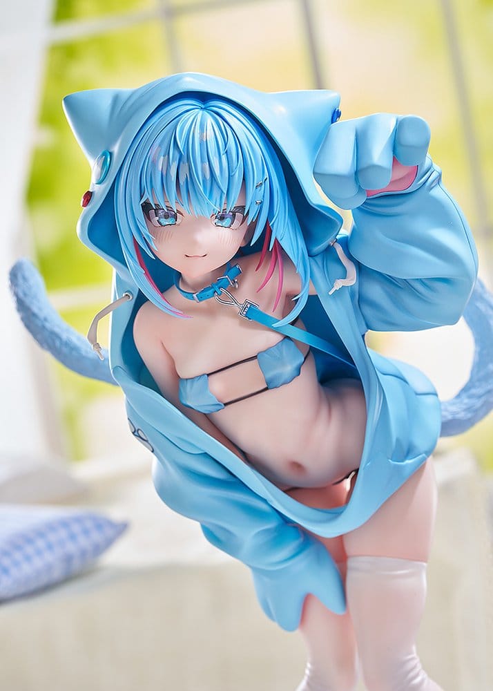 Virtual illustrator Kanzarin PVC Figure 1/6 kanzarin-chan: Cat-Eared Hoodie Ver. 26 cm - MangaShop.ro