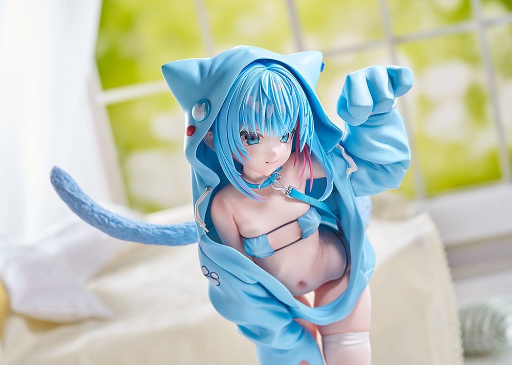 Virtual illustrator Kanzarin PVC Figure 1/6 kanzarin-chan: Cat-Eared Hoodie Ver. 26 cm - MangaShop.ro