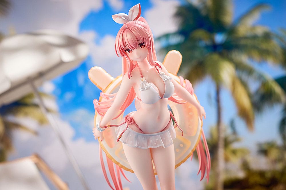 Rosuuri Original Character PVC Statue 1/7 White Rabbit Rosu: Swimsuit Ver. 25 cm - MangaShop.ro