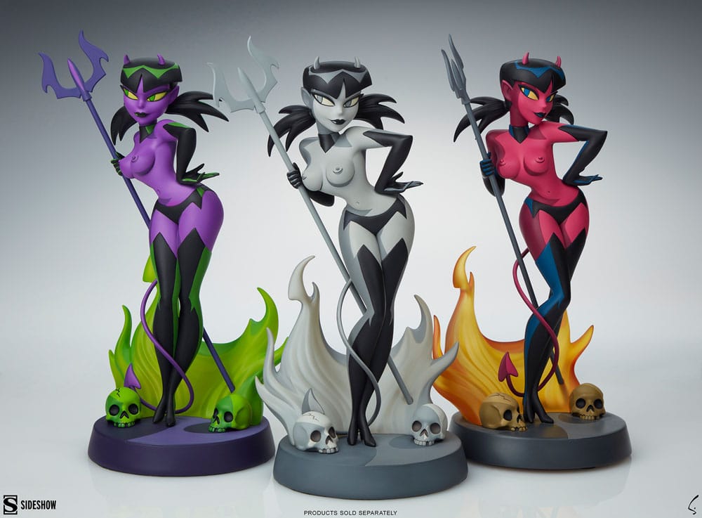 Original Artist Series Statue Devil Girl (Black and White Variant) 30 cm - MangaShop.ro