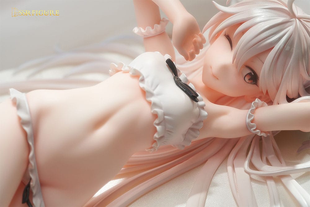 Original Character PVC Statue 1/7 Wakening White Haired-Chan Illustration by Hayashi Kewi 11 cm - MangaShop.ro