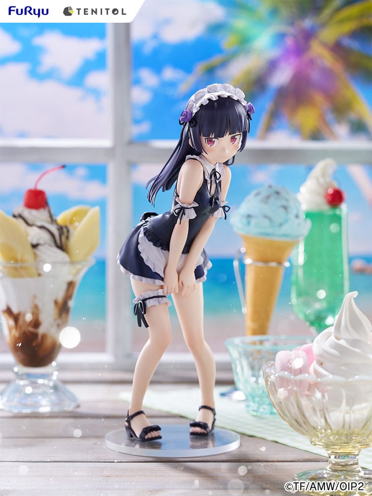 Ore no Imouto ga Konna ni Kawaii Wake ga Nai. Tenitol Tall PVC Statue Kuroneko swimsuits maid Ver. 27 cm - MangaShop.ro