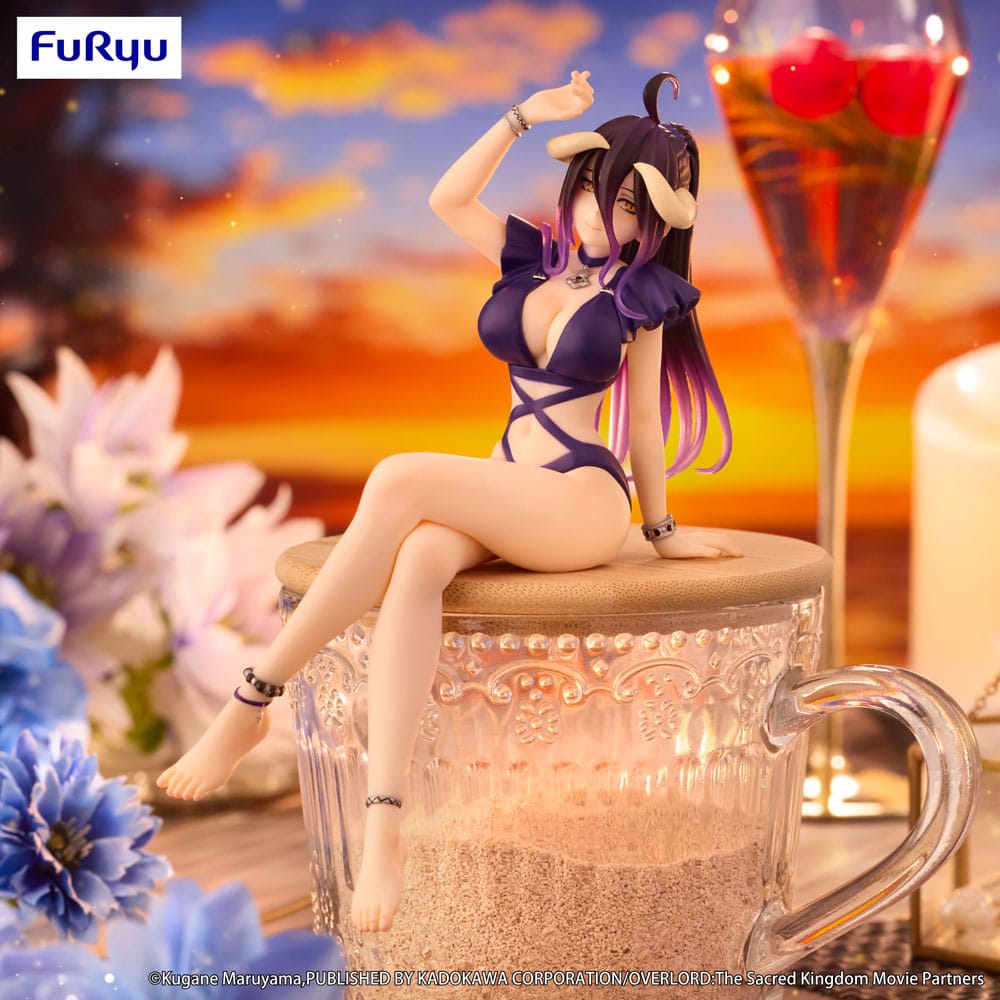 Overlord Noodle Stopper PVC Statue Albedo Swimsuit Dark Purple Color Ver. 16 cm - MangaShop.ro