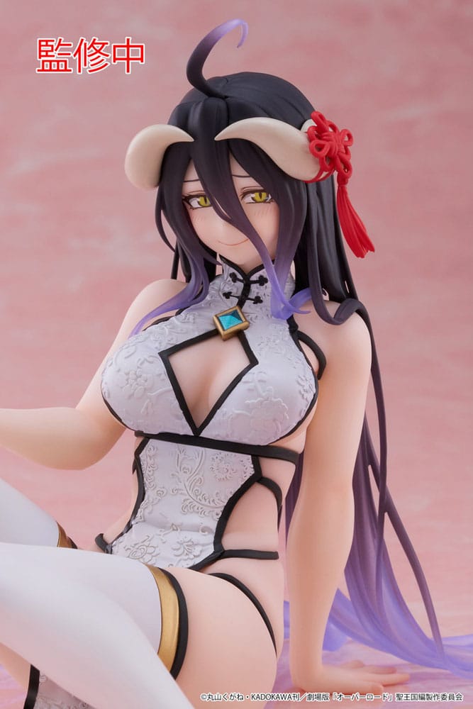 Overlord PVC Statue Desktop Cute Figure Albedo Chinese Dress Ver. 13 cm - MangaShop.ro