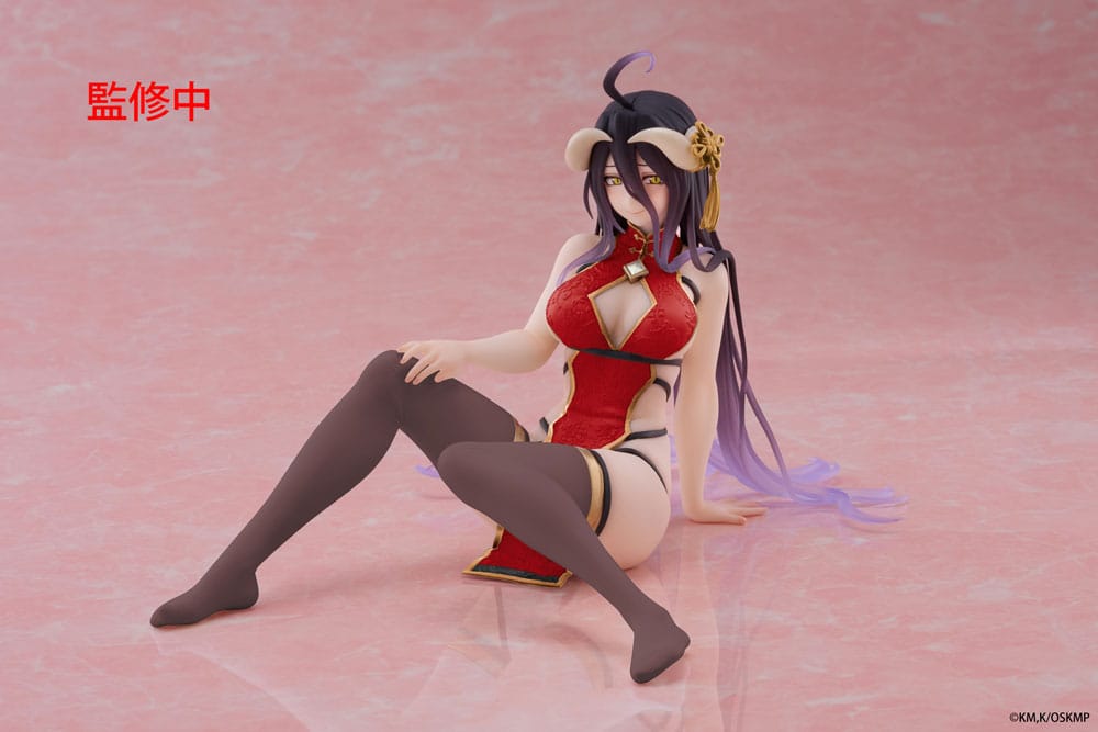Overlord PVC Statue Desktop Cute Figure Albedo Chinese Dress Ver. Renewal 13 cm - MangaShop.ro