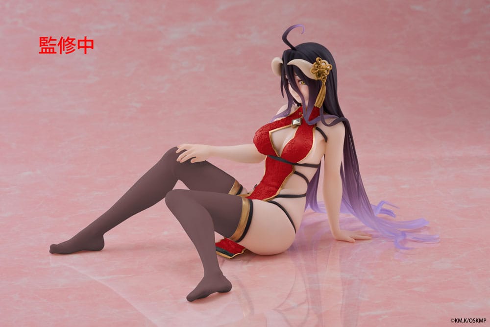 Overlord PVC Statue Desktop Cute Figure Albedo Chinese Dress Ver. Renewal 13 cm - MangaShop.ro