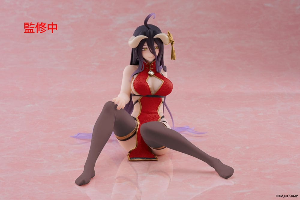 Overlord PVC Statue Desktop Cute Figure Albedo Chinese Dress Ver. Renewal 13 cm - MangaShop.ro