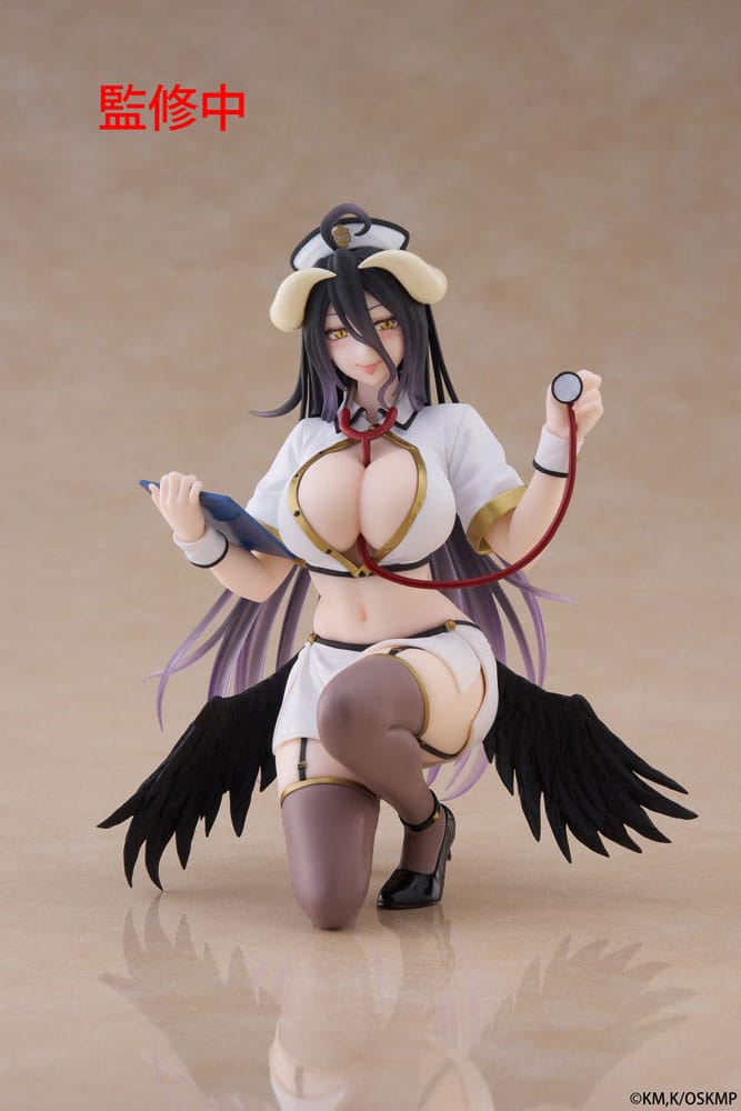 Overlord PVC Statue Desktop Cute Figure Albedo Nurse Ver. Renewal 13 cm - MangaShop.ro