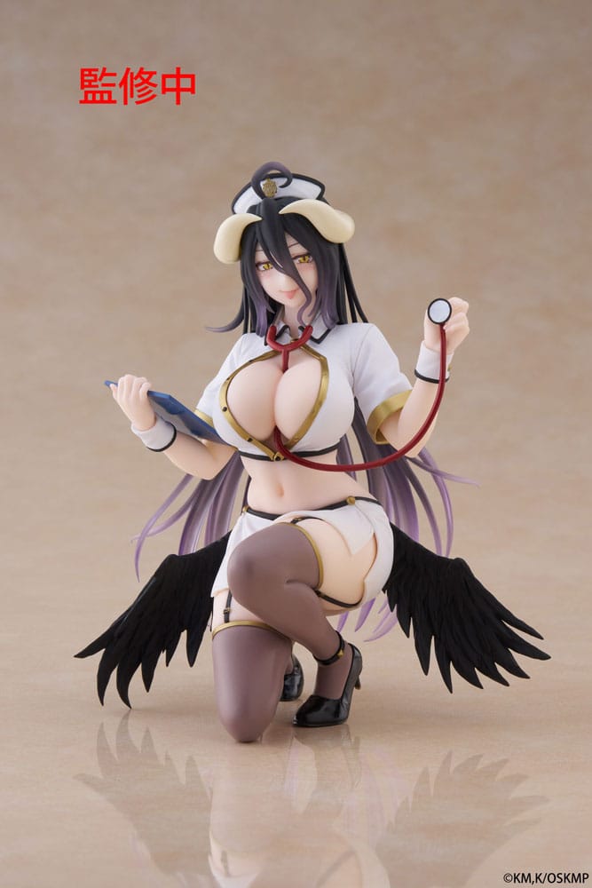 Overlord PVC Statue Desktop Cute Figure Albedo Nurse Ver. Renewal 13 cm - MangaShop.ro