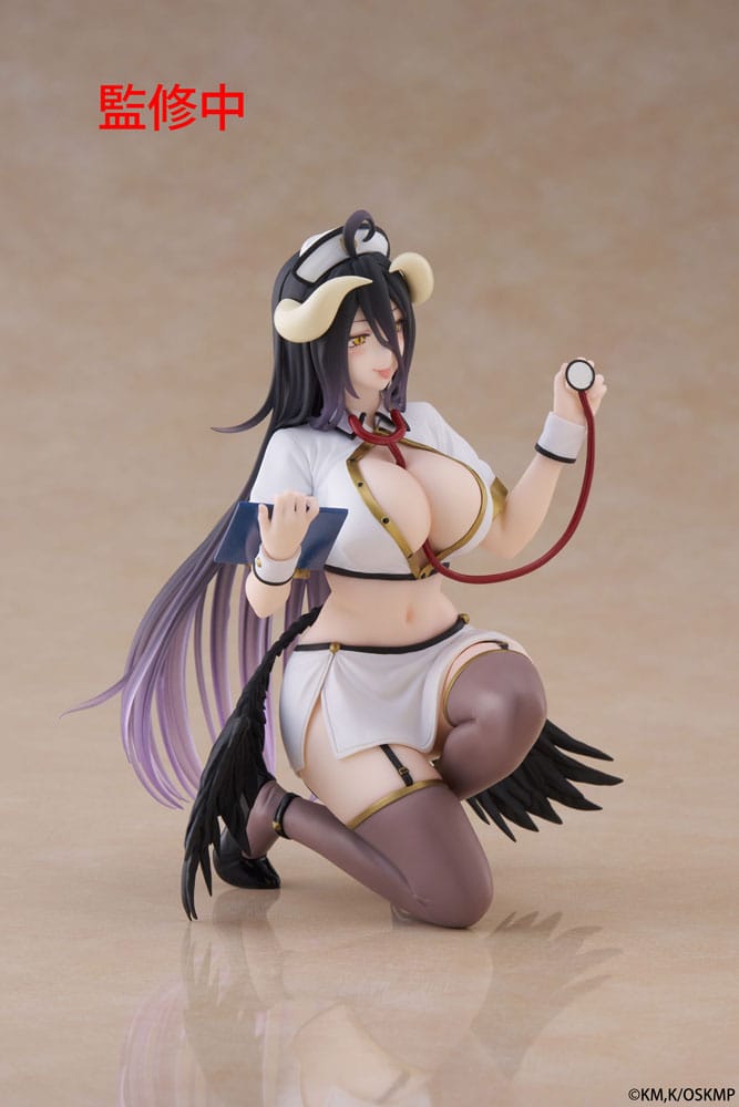 Overlord PVC Statue Desktop Cute Figure Albedo Nurse Ver. Renewal 13 cm - MangaShop.ro