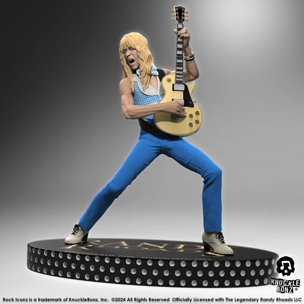 Randy Rhoads IV Rock Iconz Statue The Early Years Blue Version 24 cm - MangaShop.ro
