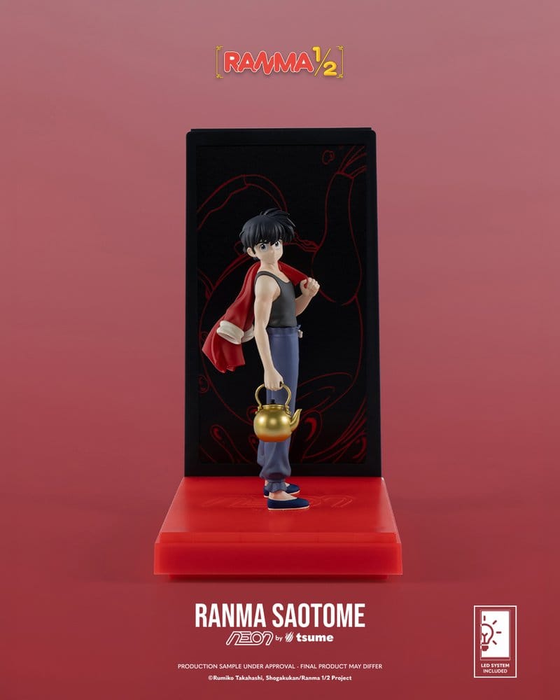 Ranma Neon Figure 1/9 Ranma Saotome Boy 20 cm - MangaShop.ro
