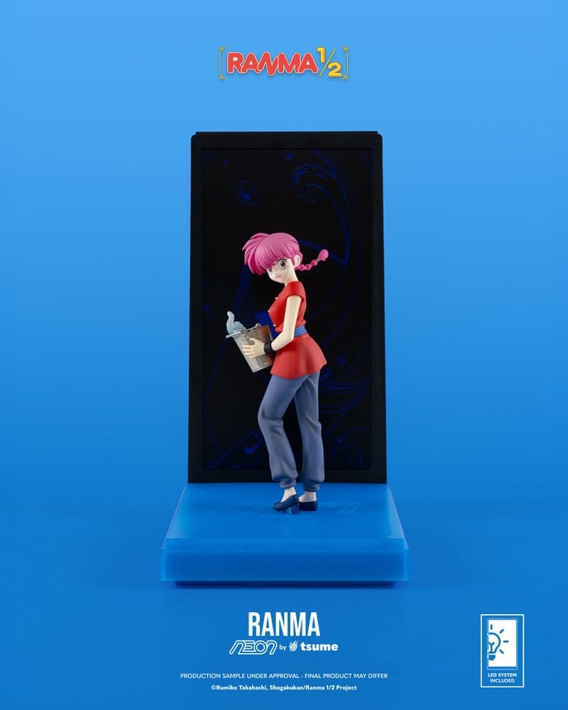 Ranma Neon Figure 1/9 Ranma Saotome Girl 20 cm - MangaShop.ro