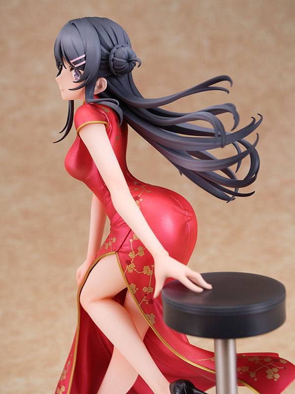 Rascal Does Not Dream of Bunny Girl Senpai Statue 1/7 Mai Sakurajima Chinese Dress Ver. 22 cm - MangaShop.ro