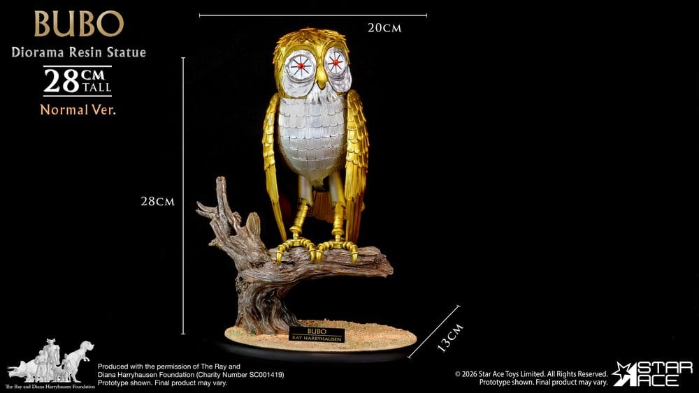 Ray Harryhausens Diorama Resin Statue Bubo Normal Ver. 28 cm - MangaShop.ro
