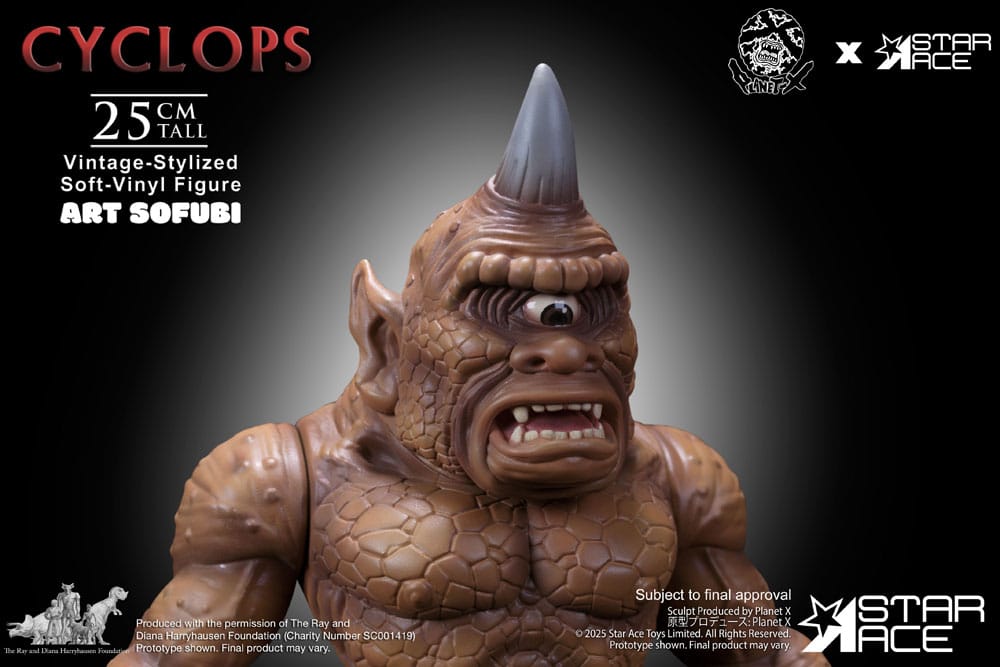 Ray Harryhausen Soft Vinyl Statue Cyclops (Vintage-Style) 25 cm - MangaShop.ro