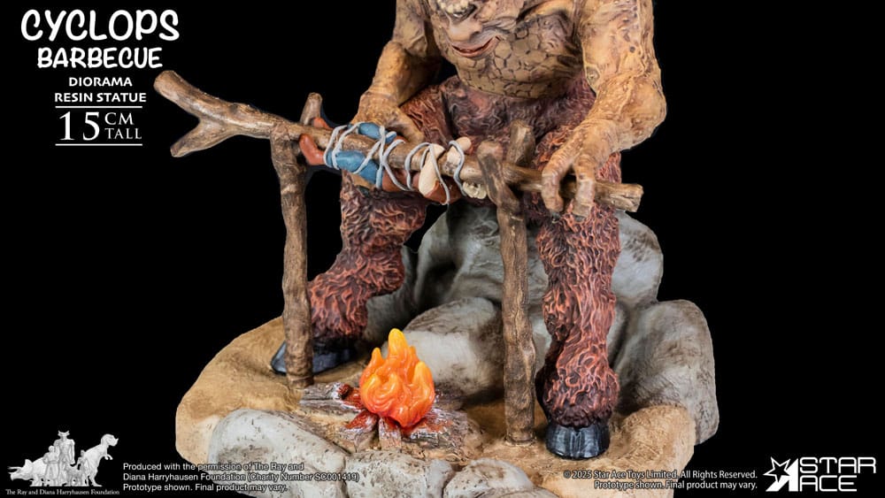 Ray Harryhausen Diorama 1/8 Cyclops Barbecue Scene 17 cm - MangaShop.ro
