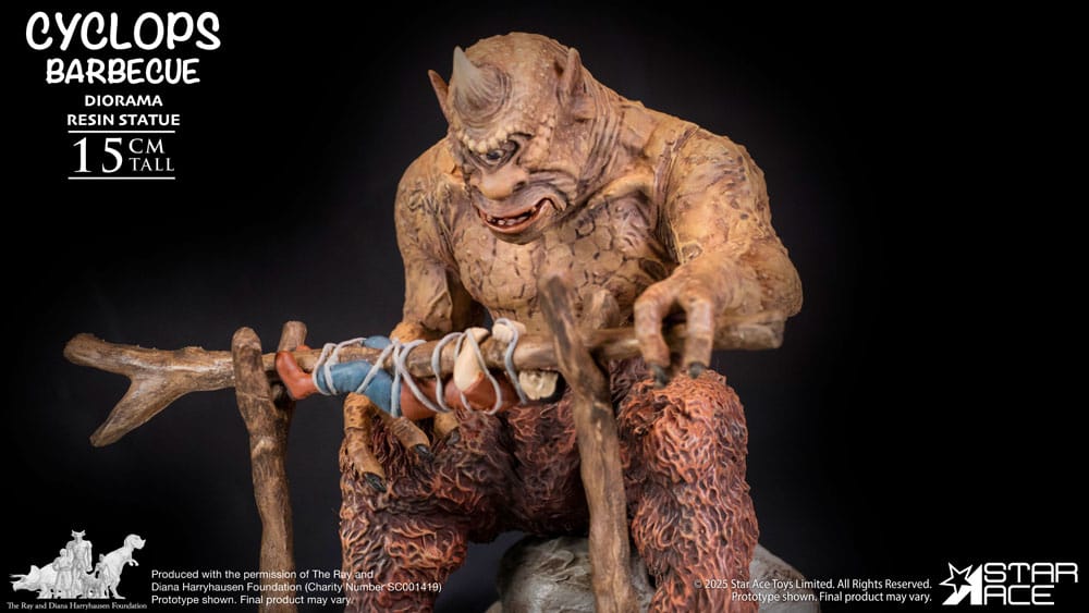 Ray Harryhausen Diorama 1/8 Cyclops Barbecue Scene 17 cm - MangaShop.ro