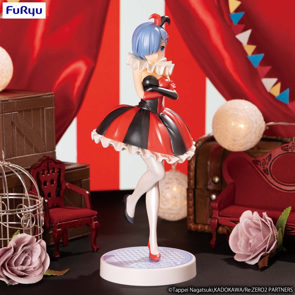 Re:ZERO SSS PVC Statue Rem in Circus Pearl Color Ver. 21 cm - MangaShop.ro
