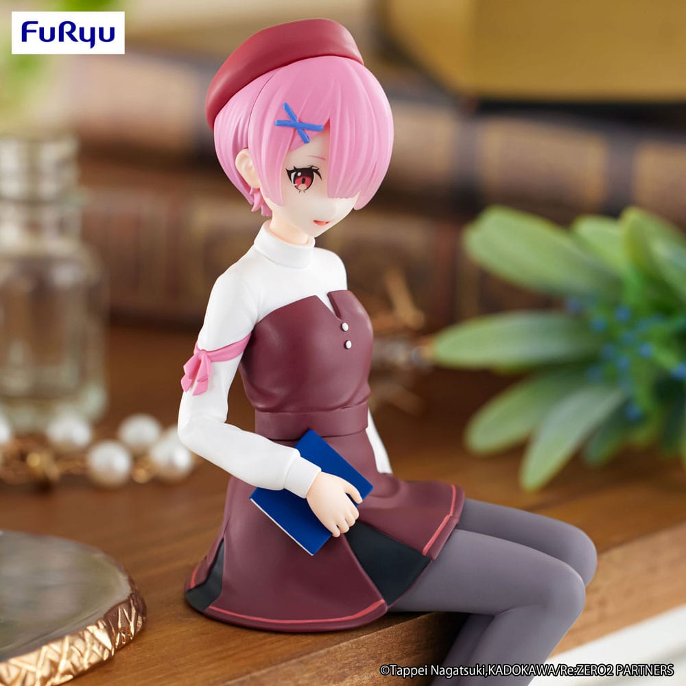 Re:Zero Starting Life in Another World Noodle Stopper PVC Statue Ram Book Girl Ver. 14 cm - MangaShop.ro