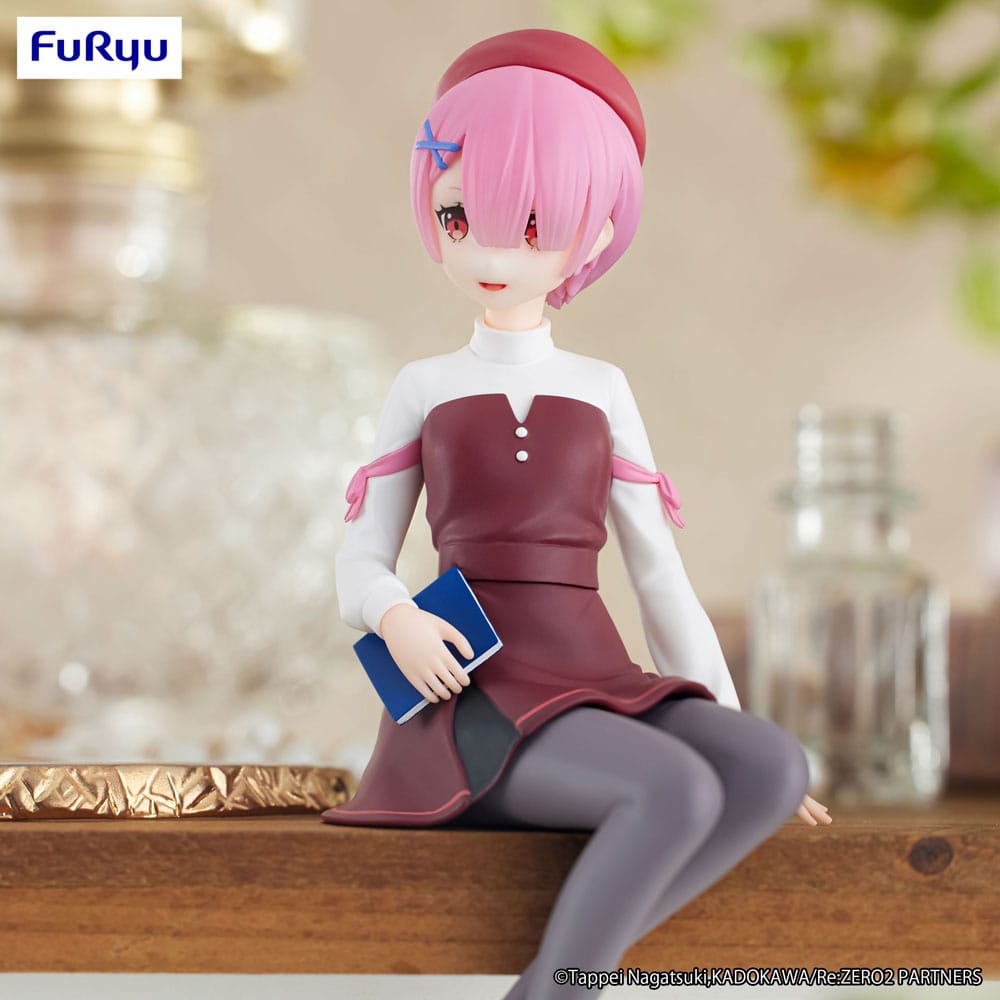 Re:Zero Starting Life in Another World Noodle Stopper PVC Statue Ram Book Girl Ver. 14 cm - MangaShop.ro